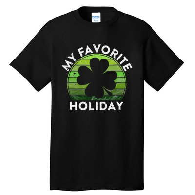 My Favorite Holiday Sunset Luck Irish St Patrick's Day Tall T-Shirt