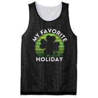 My Favorite Holiday Sunset Luck Irish St Patrick's Day Mesh Reversible Basketball Jersey Tank