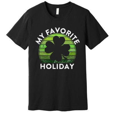 My Favorite Holiday Sunset Luck Irish St Patrick's Day Premium T-Shirt