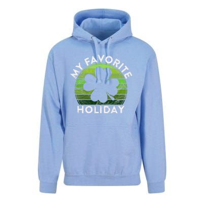 My Favorite Holiday Sunset Luck Irish St Patrick's Day Unisex Surf Hoodie