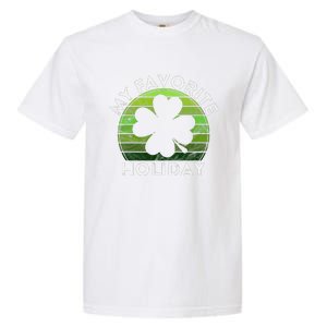 My Favorite Holiday Sunset Luck Irish St Patrick's Day Garment-Dyed Heavyweight T-Shirt