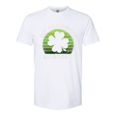 My Favorite Holiday Sunset Luck Irish St Patrick's Day Softstyle CVC T-Shirt