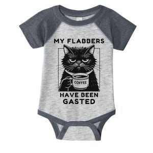 My Flabbers Have Been Gasted Distressed Retro Funny Cat Infant Baby Jersey Bodysuit