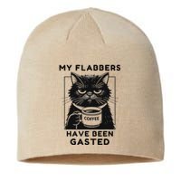 My Flabbers Have Been Gasted Distressed Retro Funny Cat Sustainable Beanie