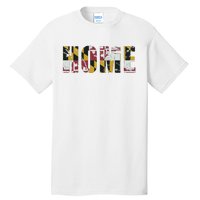 Maryland Flag Home Love Family Vintage Fade Tall T-Shirt