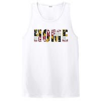 Maryland Flag Home Love Family Vintage Fade PosiCharge Competitor Tank