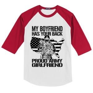 My Friend Has Your Back Military Proud Army Friend Gift Kids Colorblock Raglan Jersey