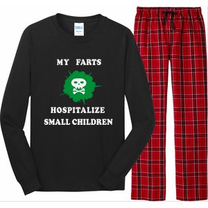 My Farts Hospitalize Small Funny Satire Dad Joke Meaningful Gift Long Sleeve Pajama Set