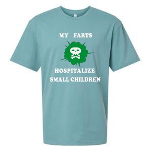 My Farts Hospitalize Small Funny Satire Dad Joke Meaningful Gift Sueded Cloud Jersey T-Shirt