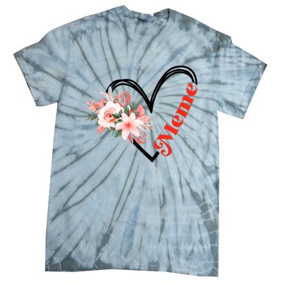 Meme Flower Heart Tie-Dye T-Shirt