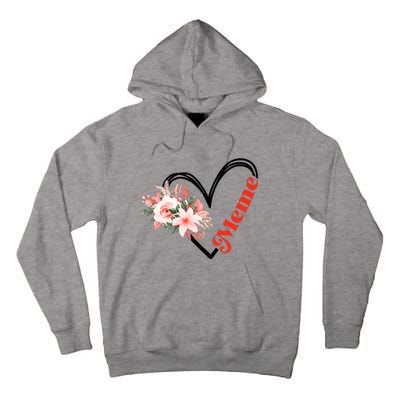 Meme Flower Heart Tall Hoodie