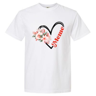 Meme Flower Heart Garment-Dyed Heavyweight T-Shirt