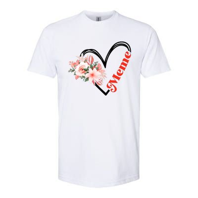 Meme Flower Heart Softstyle CVC T-Shirt