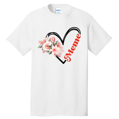 Meme Flower Heart Tall T-Shirt