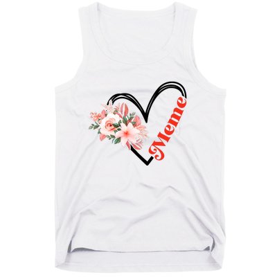 Meme Flower Heart Tank Top