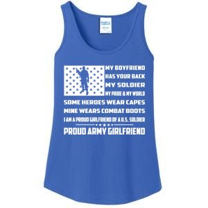 My Friend Has Your Back My Soldier Proud Army Friend Funny Gift Ladies Essential Tank