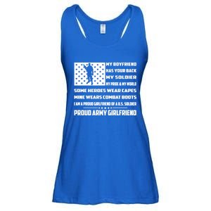 My Friend Has Your Back My Soldier Proud Army Friend Funny Gift Ladies Essential Flowy Tank