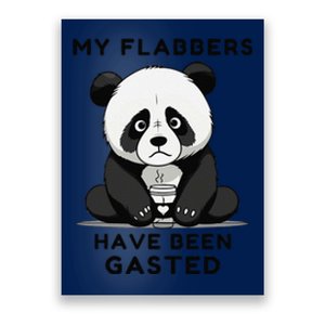 My Flabbers Have Been Gasted Distressed Retro Cute Panda Poster