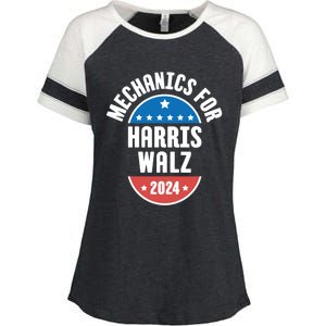 Mechanics For Harris Walz 2024 Gift Enza Ladies Jersey Colorblock Tee