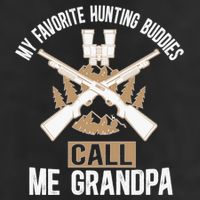 My Favorite Hunting Buddies Call Me Grandpa Hunting Buddy Funny Gift 11oz C Handle Ceramic Mug