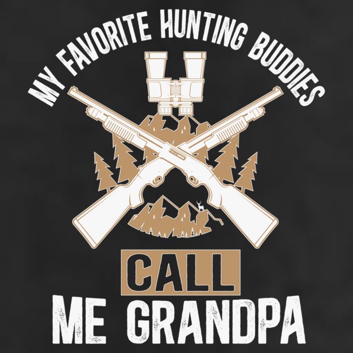 My Favorite Hunting Buddies Call Me Grandpa Hunting Buddy Funny Gift 11oz C Handle Ceramic Mug