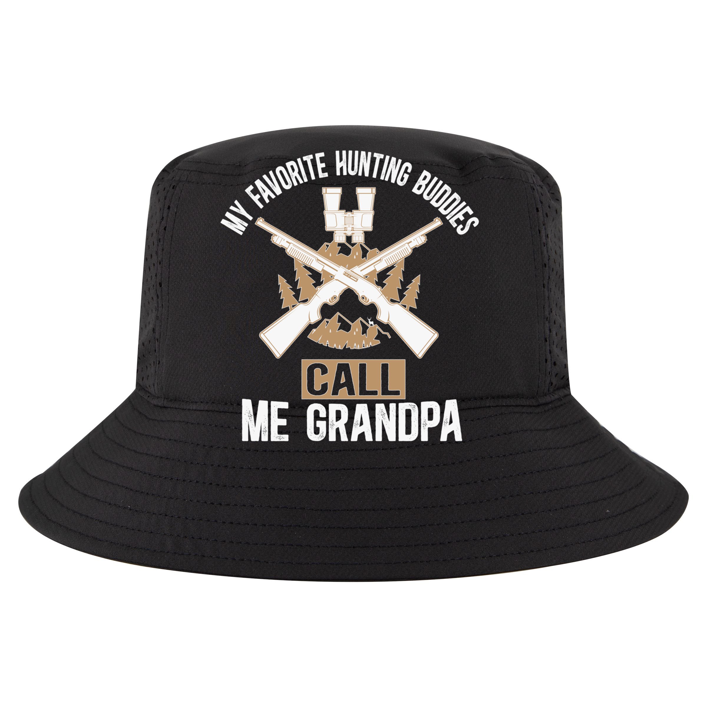 My Favorite Hunting Buddies Call Me Grandpa Hunting Buddy Funny Gift V-Neck T-Shirt
