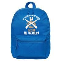 My Favorite Hunting Buddies Call Me Grandpa Hunting Buddy Funny Gift 16 in Basic Backpack