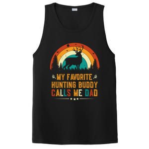 My Favorite Hunting Buddy Calls Me Dad Deer Hunter Hunting Gift PosiCharge Competitor Tank