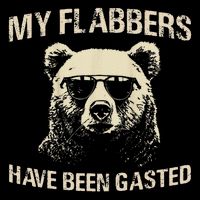 My Flabbers Have Been Gasted Distressed Retro Funny Bear Mousepad