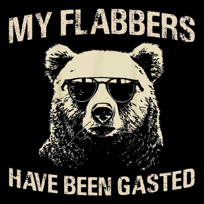 My Flabbers Have Been Gasted Distressed Retro Funny Bear Mousepad