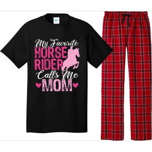 My Favorite Horse Rider Calls Me Mom Horseback Riding Mom Pajama Set