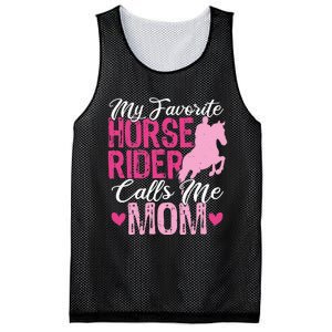 My Favorite Horse Rider Calls Me Mom Horseback Riding Mom Mesh Reversible Basketball Jersey Tank