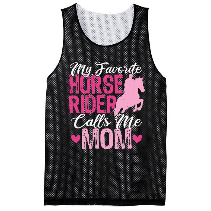 My Favorite Horse Rider Calls Me Mom Horseback Riding Mom Mesh Reversible Basketball Jersey Tank