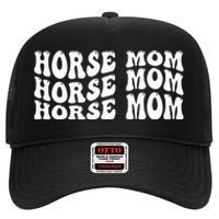 My Favorite Horse Rider Calls Me Mom Horseback High Crown Mesh Back Trucker Hat