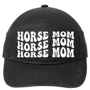 My Favorite Horse Rider Calls Me Mom Horseback 7-Panel Snapback Hat