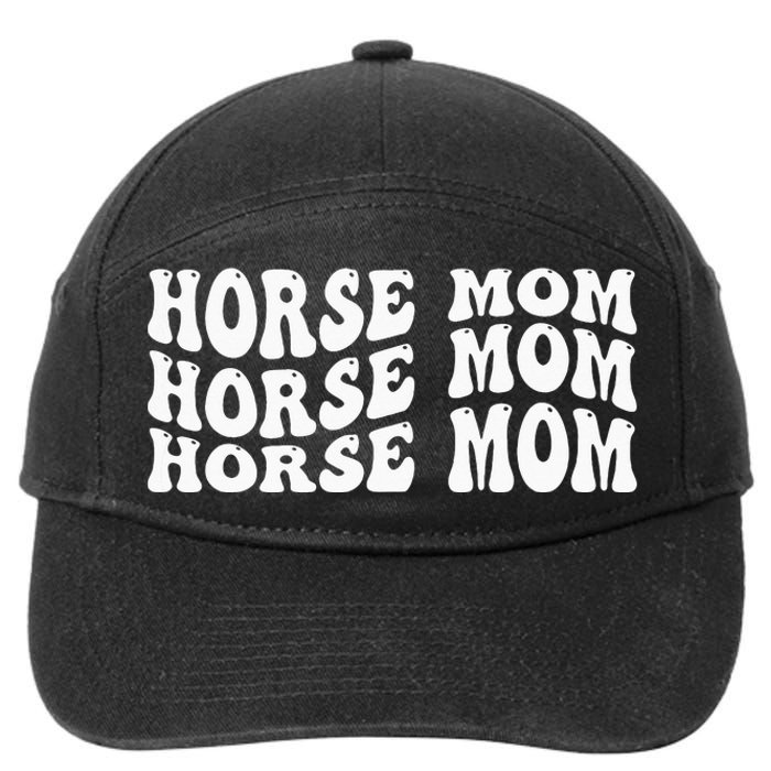 My Favorite Horse Rider Calls Me Mom Horseback 7-Panel Snapback Hat