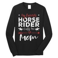 My Favorite Horse Rider Calls Me Mom Horseback Long Sleeve Shirt