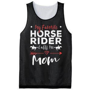 My Favorite Horse Rider Calls Me Mom Horseback Mesh Reversible Basketball Jersey Tank