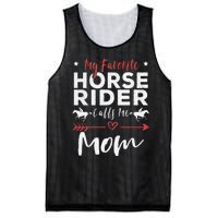 My Favorite Horse Rider Calls Me Mom Horseback Mesh Reversible Basketball Jersey Tank