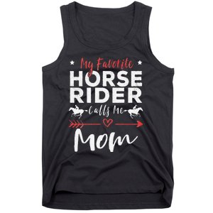 My Favorite Horse Rider Calls Me Mom Horseback Tank Top