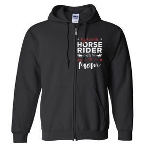 My Favorite Horse Rider Calls Me Mom Horseback Full Zip Hoodie