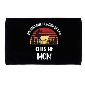 My Favorite Hunting Buddy Calls Me Mom Gift Microfiber Hand Towel