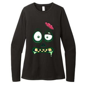 Monster Face Halloween Matching Costume Zombie Womens CVC Long Sleeve Shirt