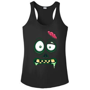 Monster Face Halloween Matching Costume Zombie Ladies PosiCharge Competitor Racerback Tank