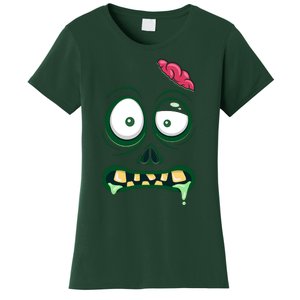 Monster Face Halloween Matching Costume Zombie Women's T-Shirt