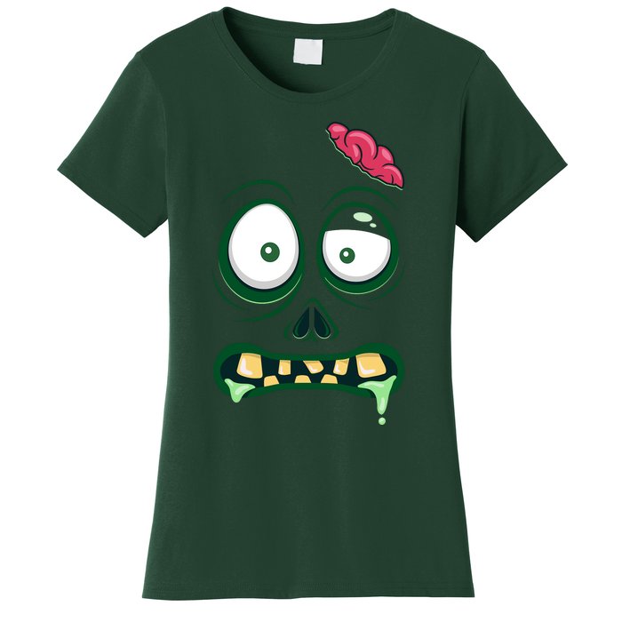 Monster Face Halloween Matching Costume Zombie Women's T-Shirt