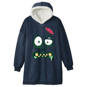 Monster Face Halloween Matching Costume Zombie Hooded Wearable Blanket