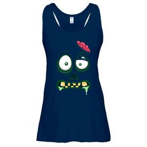 Monster Face Halloween Matching Costume Zombie Ladies Essential Flowy Tank