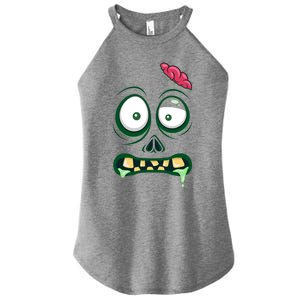 Monster Face Halloween Matching Costume Zombie Women's Perfect Tri Rocker Tank