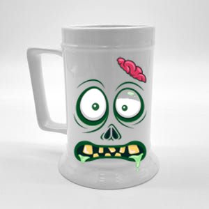 Monster Face Halloween Matching Costume Zombie Beer Stein